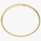 Round Shape 2.80 Carat Lab Grown Diamond Bangle Bracelet
