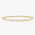 Round Shape 1.10 Carat Lab Grown Diamond Bangle Bracelet