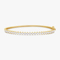 Round Shape 1.50 Carat Lab Grown Diamond Bangle Bracelet