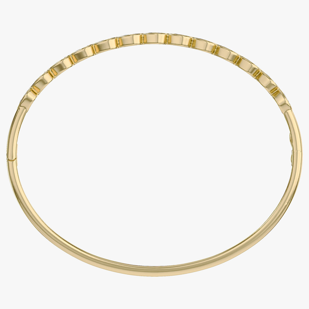 Pear Shape 2.90 Carat Lab Grown Diamond Bangle Bracelet