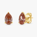 1.80 Carat Pear Shape Lab Grown Diamond Solitaire Stud Earrings