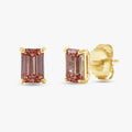 1.80 Carat Emerald Cut Lab Grown Diamond Solitaire Stud Earrings