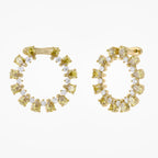 4.28 TCW Pear and Round Shape Lab Grown Diamond Stud Earrings