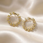 4.28 TCW Pear and Round Shape Lab Grown Diamond Stud Earrings