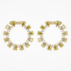 4.28 TCW Pear and Round Shape Lab Grown Diamond Stud Earrings