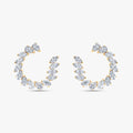Pear and Marquise Shape 8.05 Carat Lab grown Diamond Crawler Stud Earrings