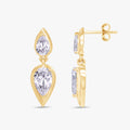 2.50 Carat Pear Shape Lab Grown Diamond Drop Earrings