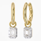 1.00 Carat Emerald Cut Lab Grown Diamond Drop Dangle Earrings