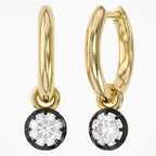 0.80 TWC Round Cut Lab Grown Diamond Drop Solitaire Earrings