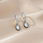 1.30 Carat Oval Cut Lab Grown Diamond Drop Solitaire Earrings