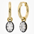 1.30 Carat Oval Cut Lab Grown Diamond Drop Solitaire Earrings