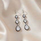 5.75 Carat Multishape Lab Grown Diamond Linear Drop Hook Earrings