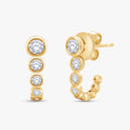 0.50 Carat Round Cut Lab Grown Diamond Illusion Stud Earrings