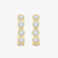 Round Shape 0.50 Carat Lab Grown Diamond Hoop Earrings