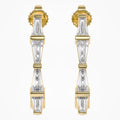 1.10 Carat Baguette Cut Lab Grown Diamond Half Hoop Earrings