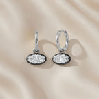 2.00 Carat Oval Cut Lab Grown Diamond Drop Solitaire Earrings