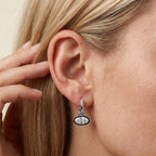 2.00 Carat Oval Cut Lab Grown Diamond Drop Solitaire Earrings