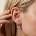 2.00 Carat Oval Cut Lab Grown Diamond Drop Solitaire Earrings