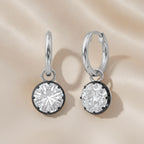 4.80 TCW Round Cut Lab Grown Diamond Drop Solitaire Earrings
