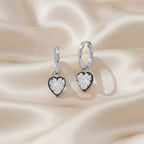 3.30 Carat Heart Shape Lab Grown Diamond Drop Solitaire Earrings