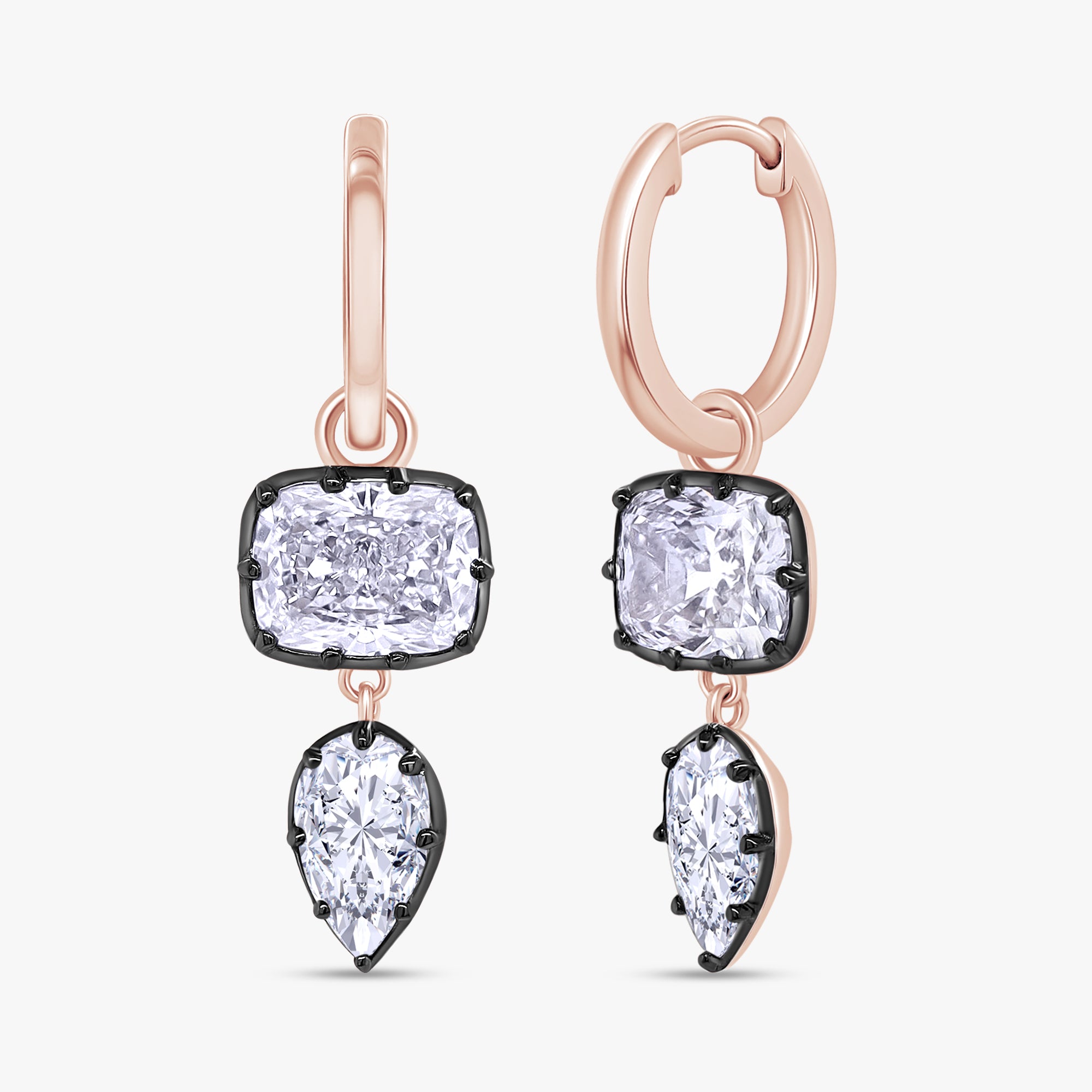 5.60 Carat Lab Grown Diamond Drop Dangle Earrings