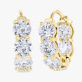 IGI Certified Lab Grown Diamond Inside out side Hoop Earrings