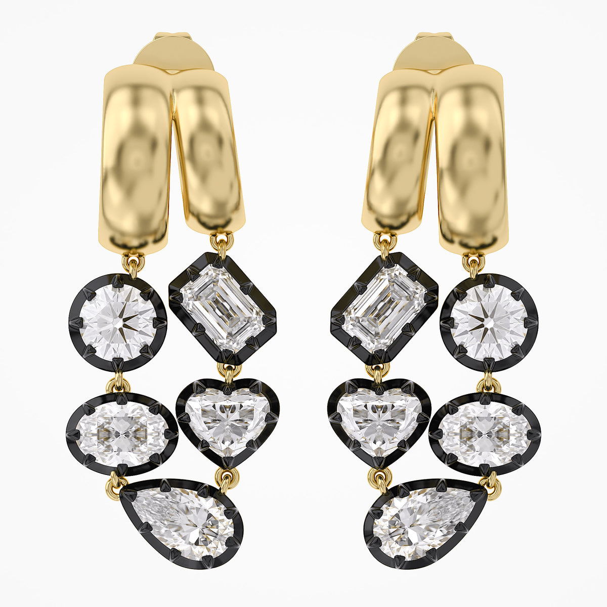 2.60 TCW Lab Grown Diamond Linear Drop Earrings