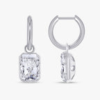 5.92 Carat Radiant Cut Lab Grown Diamond Drop Dangle Earrings
