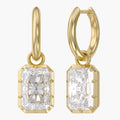 5.92 Carat Radiant Cut Lab Grown Diamond Drop Dangle Earrings