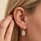 5.92 Carat Radiant Cut Lab Grown Diamond Drop Dangle Earrings