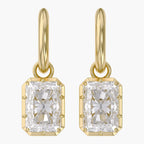 5.92 Carat Radiant Cut Lab Grown Diamond Drop Dangle Earrings