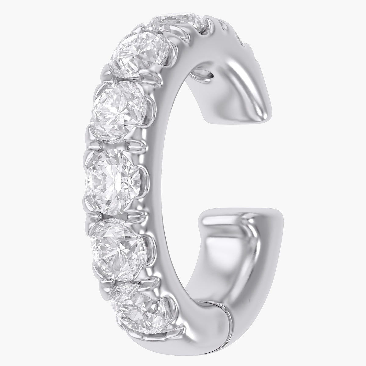 0.50 Carat Round Cut Lab Grown Diamond Ear Climbers Earrings
