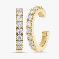 0.50 Carat Round Cut Lab Grown Diamond Ear Climbers Earrings