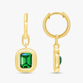 2.20 Carat Radiant Cut Lab Grown Gemstone Solitaire Drop Earrings