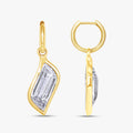 13.75 Carat Lab Grown Diamond Drop Solitaire Earrings