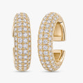 0.40 Carat Round Cut Lab Grown Diamond Ear Climbers Earrings