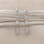 8.90 TCW Radiant Symphony Multi-Shape Lab Grown Diamond Drop Earrings