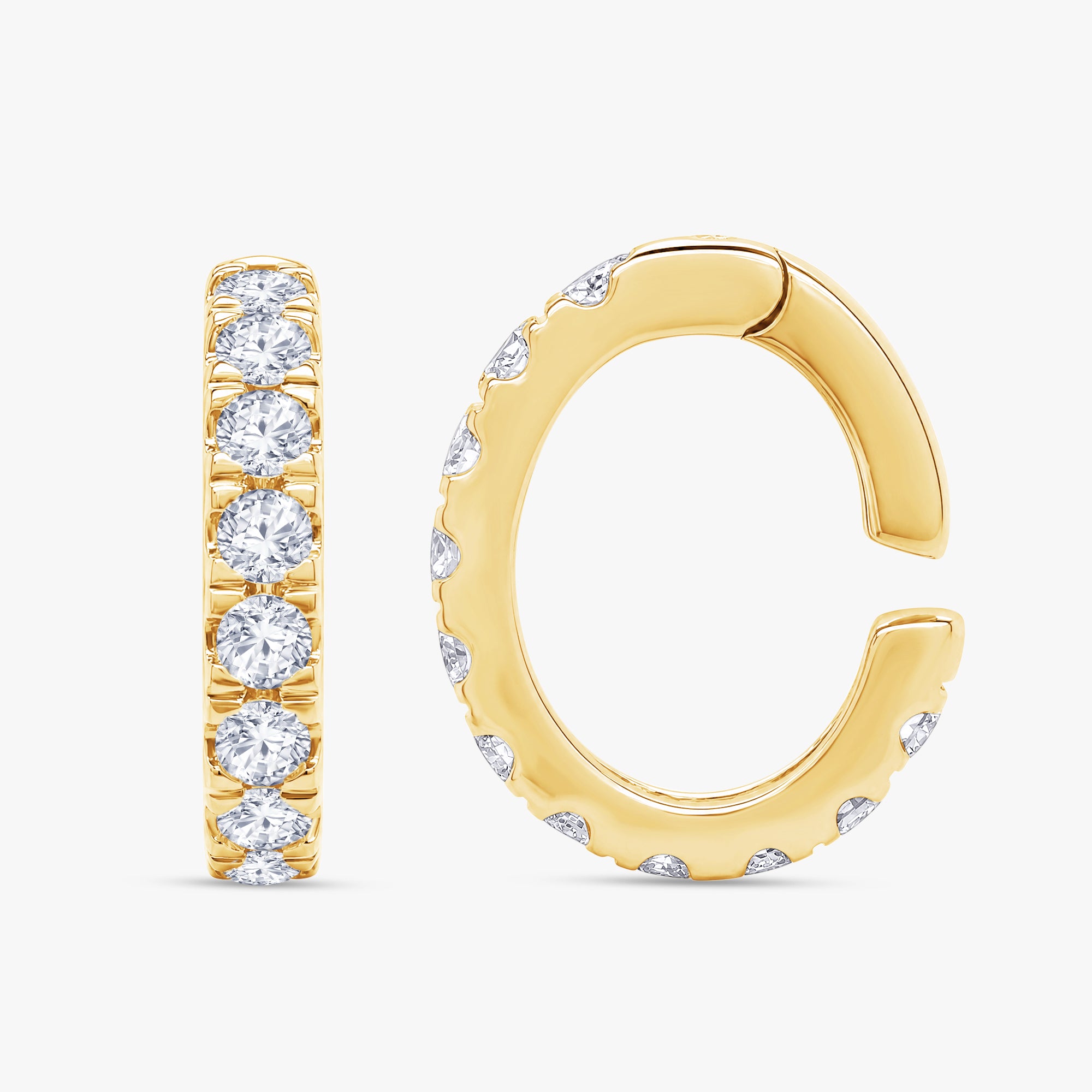 0.38 Carat Celestial Lab Grown Diamond Ear Cuff Earrings