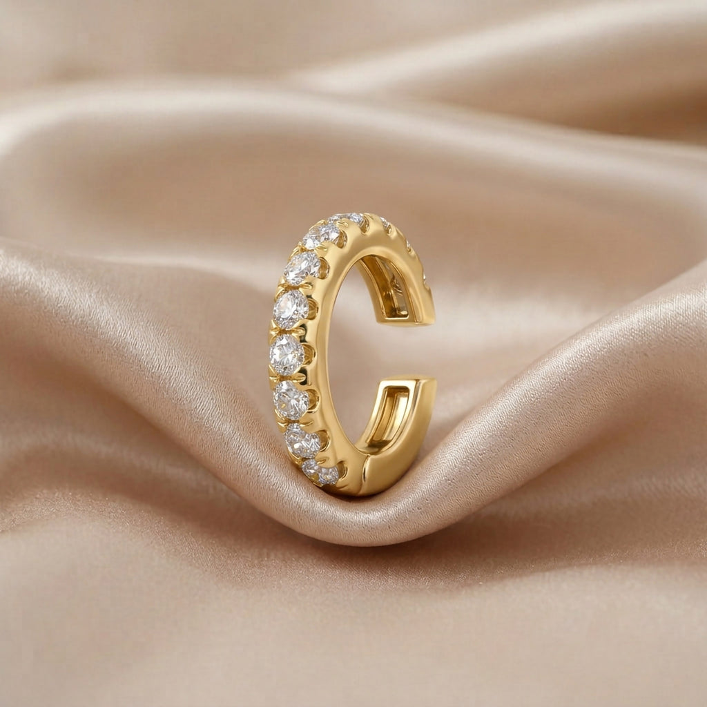 0.35 Carat Celestial Lab Grown Diamond Ear Cuff Earrings