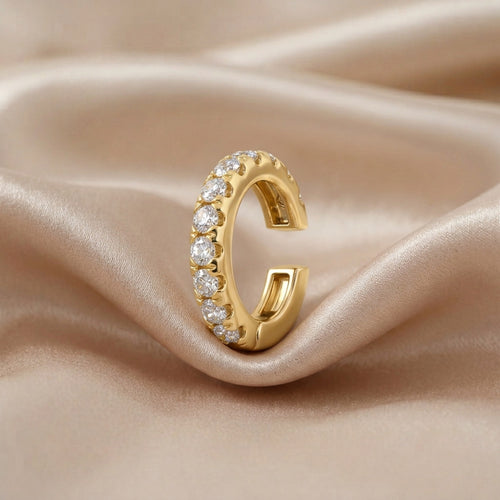 0.35 Carat Celestial Lab Grown Diamond Ear Cuff Earrings