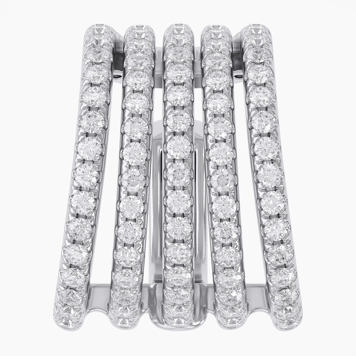 0.53 CTW Round Cut Lab Grown Diamond Everyday Cuff Earring