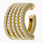 0.53 CTW Round Cut Lab Grown Diamond Everyday Cuff Earring
