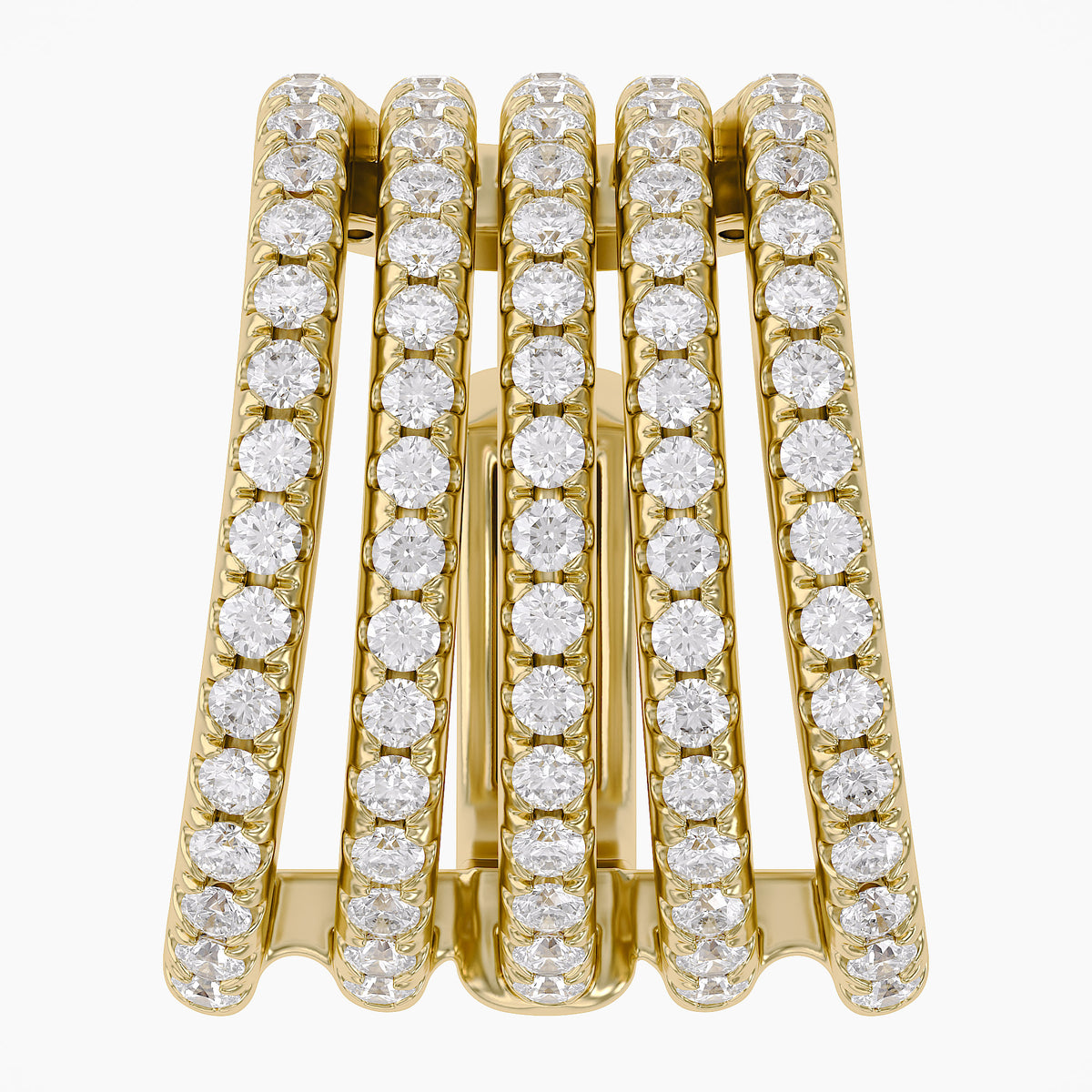 0.53 CTW Round Cut Lab Grown Diamond Everyday Cuff Earring