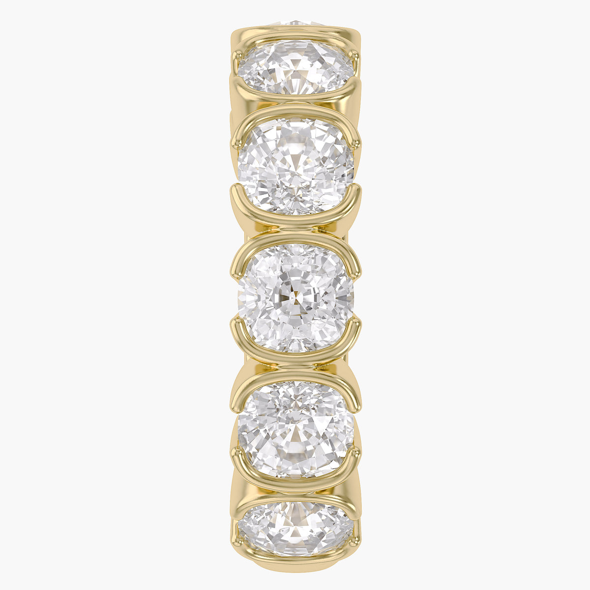 0.70 Carat Asscher Cut Lab Grown Diamond Ear Cuff Earrings