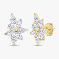 2.50 Carat Lab Grown Diamond Flower Stud Earrings