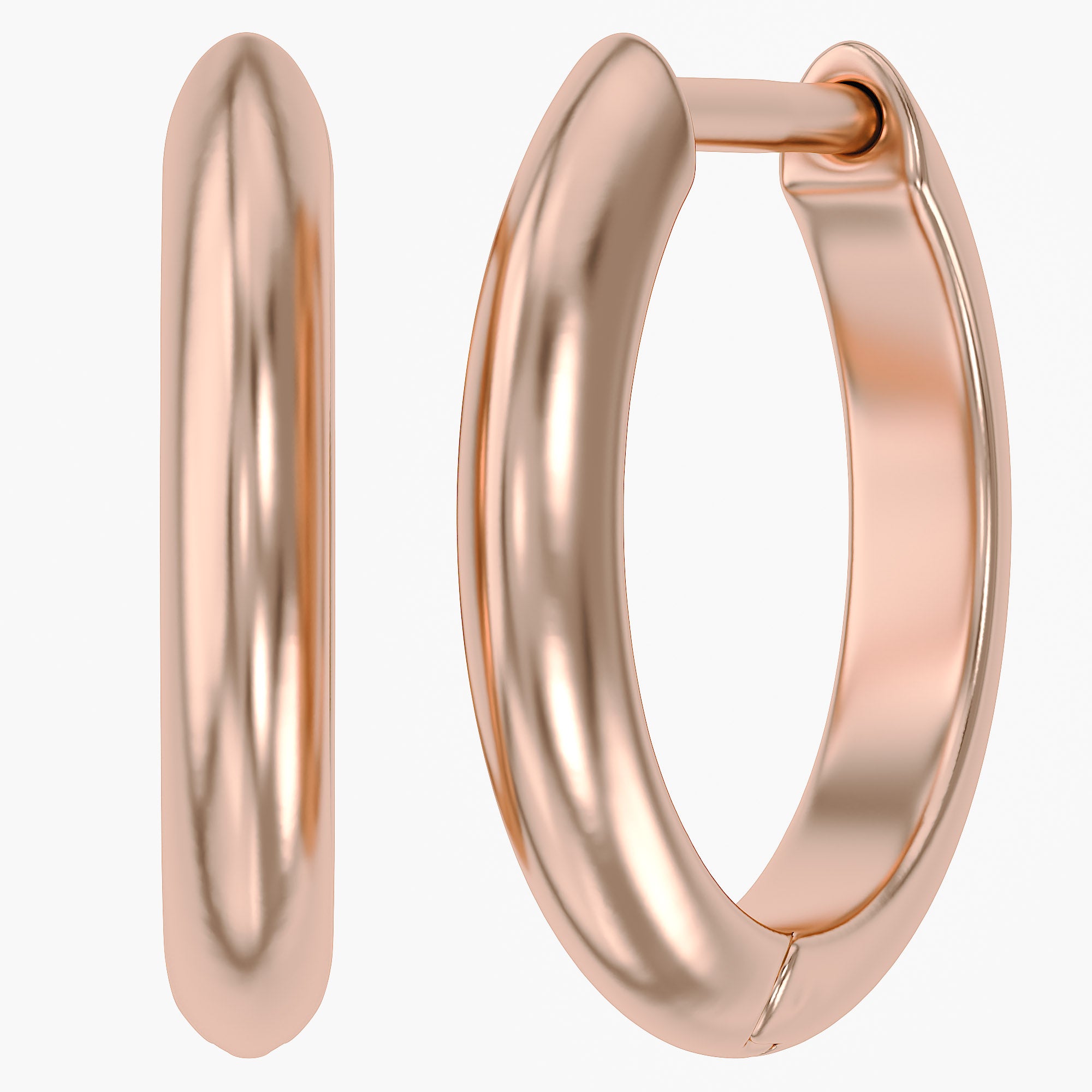 Gold Small Huggie Hoop Earrings