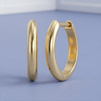 Gold Small Huggie Hoop Earrings