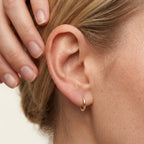 Gold Small Huggie Hoop Earrings