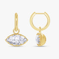 5.81 Ct Imperial Marquise Lab Grown  Diamond Stud Earrings