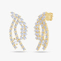 4.94 CTW Lab Grown Diamond Marquise, Pear & Emerald Earrings